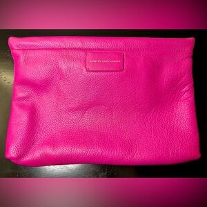 Marc by Marc Jacobs Womens Purse Clutch Bag Leather Inside Pocket Fuchsia Pink